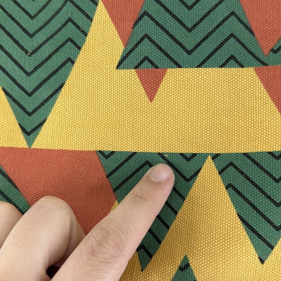 NWT Anngoti Yellow Canvas Leather Shoulder Crossbody Purse Bag Aztec Western - Picture 9 of 15